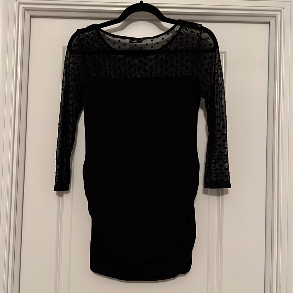 H&M black maternity shirt